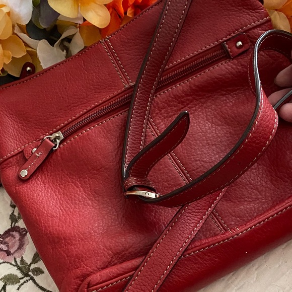 Tignanello Red Crossbody Bag - Picture 9 of 11